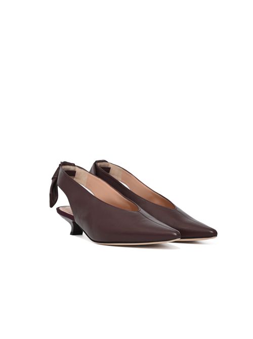 Scarpe slingback in pelle Marrone ALBERTA FERRETTI | A3206 66740104